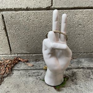 Vintage , Gold Metal, Circular Faux Diamond Bangle